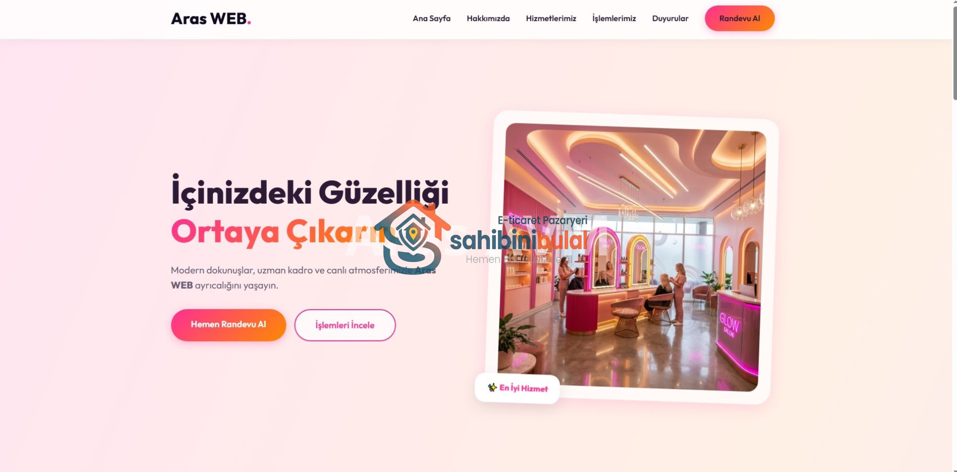 Hazır Güzellik Salonu Scripti | Online Randevu & Yönetim Paneli